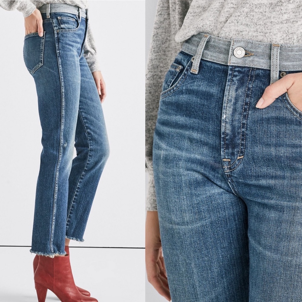 Lucky brand 🍀 Remade Lucky Pins Customized Tapered Jean